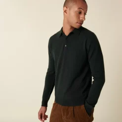 Maison Montagut Pulls>Pull Col Polo En Cachemire - Emerson