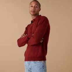 Maison Montagut Pulls>Pull Col Polo En Cachemire - Emerson