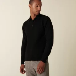 Maison Montagut Pulls>Pull Col Polo En Cachemire - Emerson