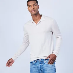 Maison Montagut Polos>Pull Col Polo En Laine Merinos - Lino