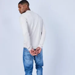 Maison Montagut Polos>Pull Col Polo En Laine Merinos - Lino