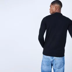Maison Montagut Polos>Pull Col Polo En Laine Merinos - Lino