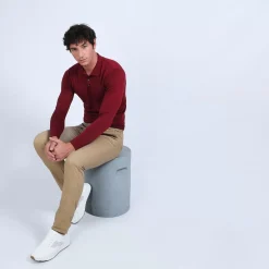 Maison Montagut Polos>Pull Col Polo En Laine Merinos - Beni