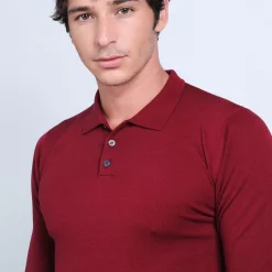 Maison Montagut Polos>Pull Col Polo En Laine Merinos - Beni
