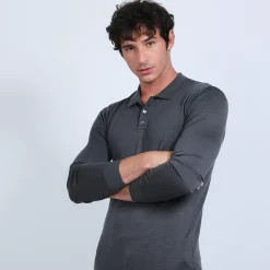 Maison Montagut Polos>Pull Col Polo En Laine Merinos - Beni
