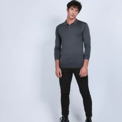 Maison Montagut Polos>Pull Col Polo En Laine Merinos - Beni