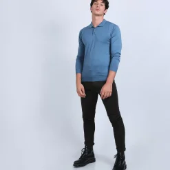Maison Montagut Polos>Pull Col Polo En Laine Merinos - Beni
