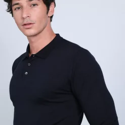 Maison Montagut Polos>Pull Col Polo En Laine Merinos - Beni