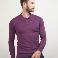 Maison Montagut Polos>Pull Col Polo En Laine Merinos - Beni