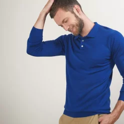Maison Montagut Polos>Pull Col Polo En Laine Merinos - Beni