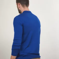 Maison Montagut Polos>Pull Col Polo En Laine Merinos - Beni