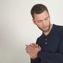Maison Montagut Polos>Pull Col Polo En Laine Merinos - Beni