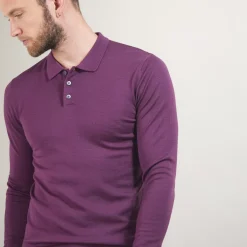 Maison Montagut Polos>Pull Col Polo En Laine Merinos - Beni