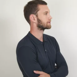 Maison Montagut Polos>Pull Col Polo En Laine Merinos - Beni