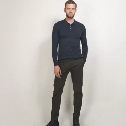 Maison Montagut Polos>Pull Col Polo En Laine Merinos - Beni
