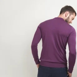 Maison Montagut Polos>Pull Col Polo En Laine Merinos - Beni