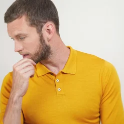 Maison Montagut Polos>Pull Col Polo En Laine Merinos - Beni