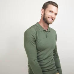 Maison Montagut Polos>Pull Col Polo En Laine Merinos - Beni