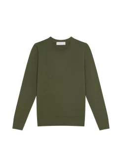 Maison Montagut Pulls>Pull Col Rond A Point Jersey En Laine Merinos - Asena