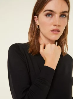Maison Montagut Pulls>Pull Col Rond A Point Jersey En Laine Merinos - Asena