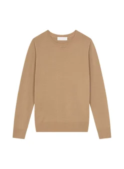 Maison Montagut Pulls>Pull Col Rond A Point Jersey En Laine Merinos - Asena
