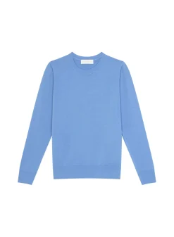Maison Montagut Pulls>Pull Col Rond A Point Jersey En Laine Merinos - Asena