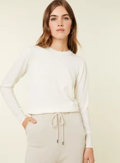 Maison Montagut Pulls>Pull Col Rond A Point Jersey En Laine Merinos - Asena