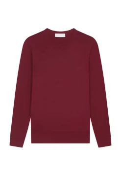 Maison Montagut Pulls>Pull Col Rond A Point Jersey En Laine Merinos - Asena