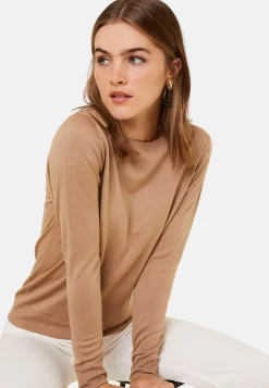 Maison Montagut Pulls>Pull Col Rond A Point Jersey En Laine Merinos - Asena