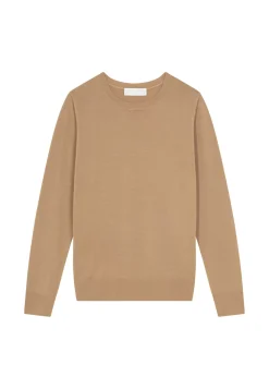 Maison Montagut Pulls>Pull Col Rond A Point Jersey En Laine Merinos - Asena