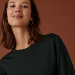 Maison Montagut Pulls>Pull Col Rond A Point Jersey En Laine Merinos - Asena