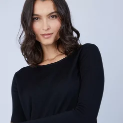 Maison Montagut Pulls>Pull Col Rond Avec Fentes En Laine Merinos - Betina