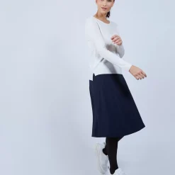 Maison Montagut Pulls>Pull Col Rond Avec Fentes En Laine Merinos - Betina