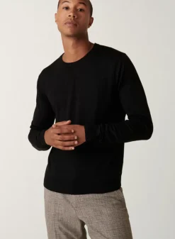 Maison Montagut Pulls>Pull Col Rond Avec Logo En Laine Merinos - Eddie