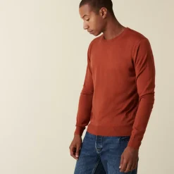 Maison Montagut Pulls>Pull Col Rond Avec Logo En Laine Merinos - Eddie
