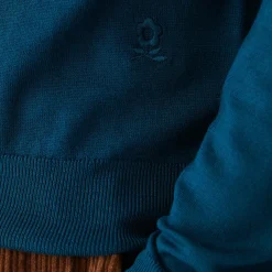 Maison Montagut Pulls>Pull Col Rond Avec Logo En Laine Merinos - Eddie