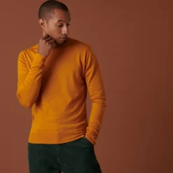 Maison Montagut Pulls>Pull Col Rond Avec Logo En Laine Merinos - Eddie