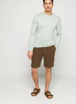 Maison Montagut Pulls>Pull Col Rond Avec Logo En Laine Merinos - Eddie