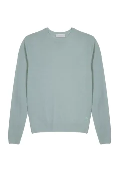 Maison Montagut Pulls>Pull Col Rond Avec Logo En Laine Merinos - Eddie
