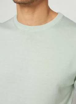 Maison Montagut Pulls>Pull Col Rond Avec Logo En Laine Merinos - Eddie