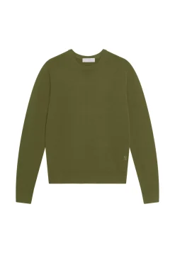 Maison Montagut Pulls>Pull Col Rond Avec Logo En Laine Merinos - Eddie