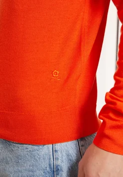 Maison Montagut Pulls>Pull Col Rond Avec Logo En Laine Merinos - Eddie