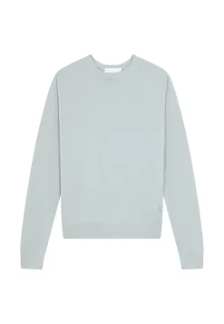Maison Montagut Pulls>Pull Col Rond Avec Logo En Laine Merinos - Eddie