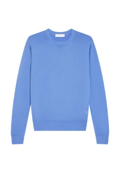 Maison Montagut Pulls>Pull Col Rond Avec Logo En Laine Merinos - Eddie