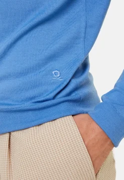 Maison Montagut Pulls>Pull Col Rond Avec Logo En Laine Merinos - Eddie