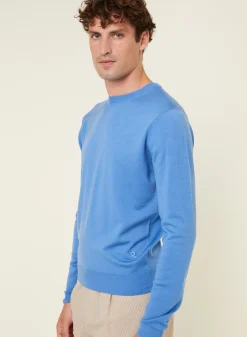 Maison Montagut Pulls>Pull Col Rond Avec Logo En Laine Merinos - Eddie