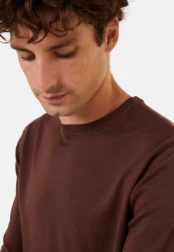 Maison Montagut Pulls>Pull Col Rond Avec Logo En Laine Merinos - Eddie
