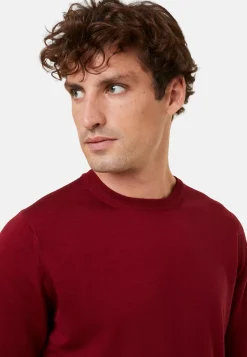 Maison Montagut Pulls>Pull Col Rond Avec Logo En Laine Merinos - Eddie