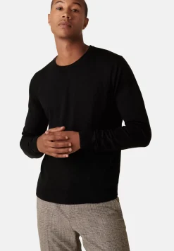 Maison Montagut Pulls>Pull Col Rond Avec Logo En Laine Merinos - Eddie