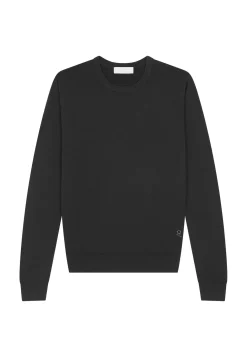 Maison Montagut Pulls>Pull Col Rond Avec Logo En Laine Merinos - Eddie
